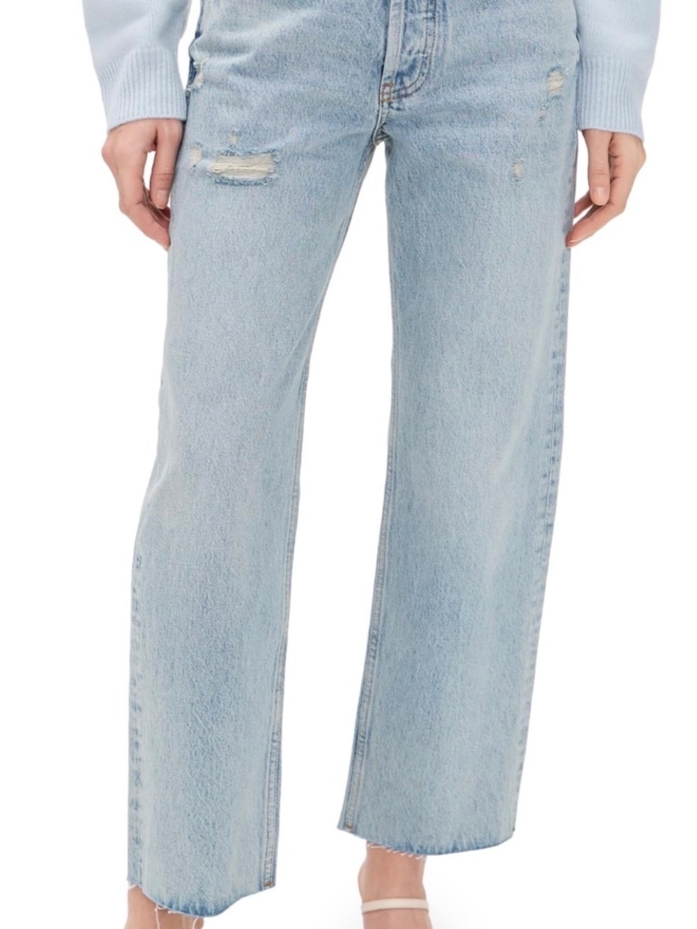 ANINE BING Women's Gavin Jeans, Washed Blue, 28